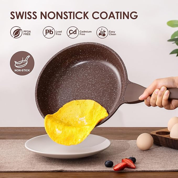 GranitoPan Nonstick Skillet 11 Inch Healthy Stone Coating