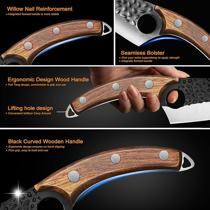 ZENG Hand-Forged Boning Chef Knife with Sheath