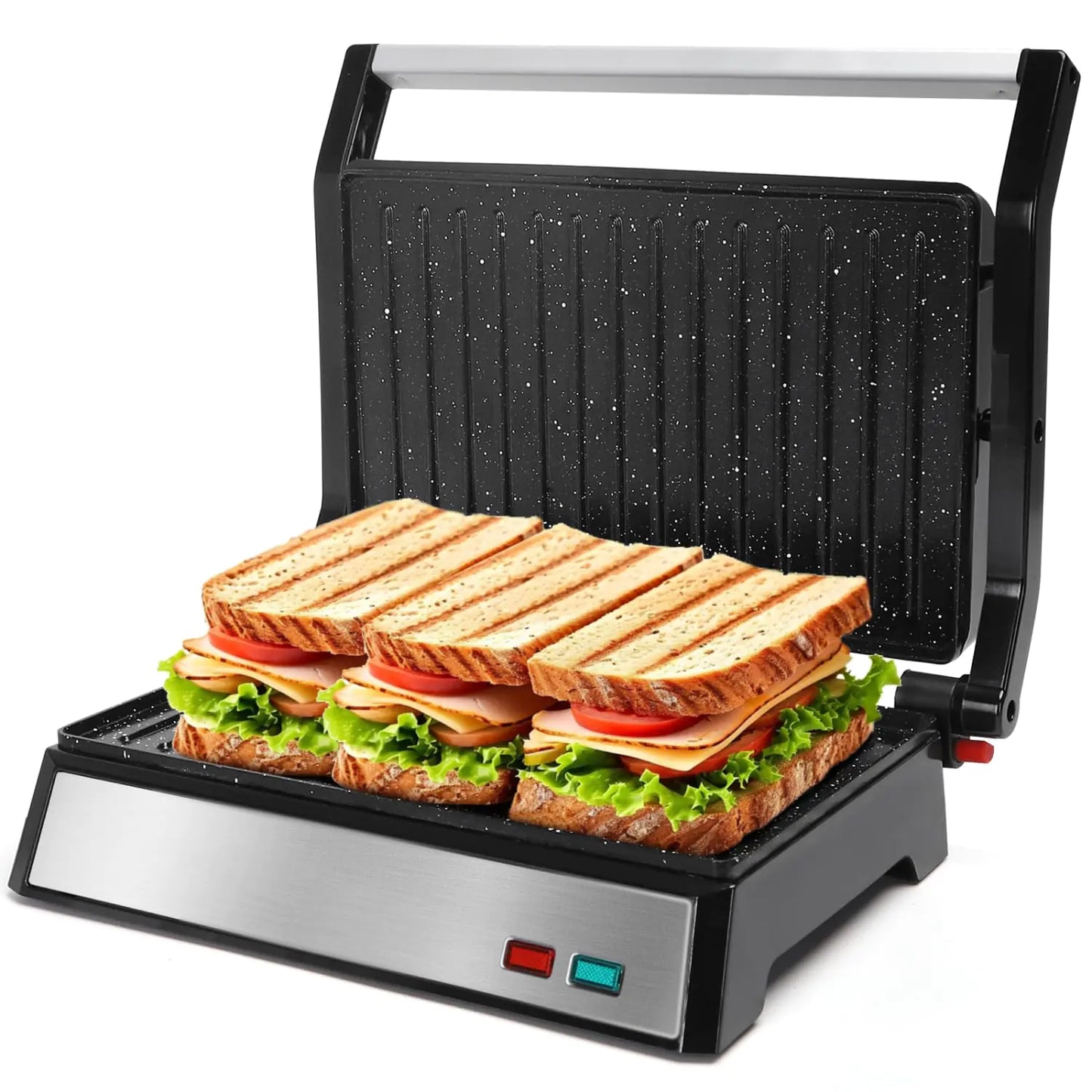 Aigostar 1200W 3-in-1 Panini Press & Indoor Grill