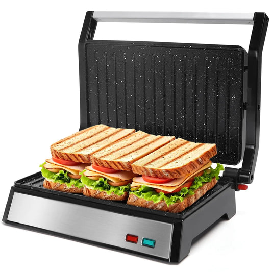 Aigostar 1200W 3-in-1 Panini Press & Indoor Grill