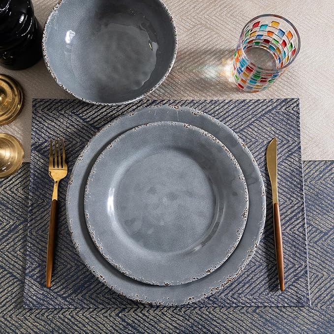 Farmhouse Glide Melamine Plate Set 6 Pack