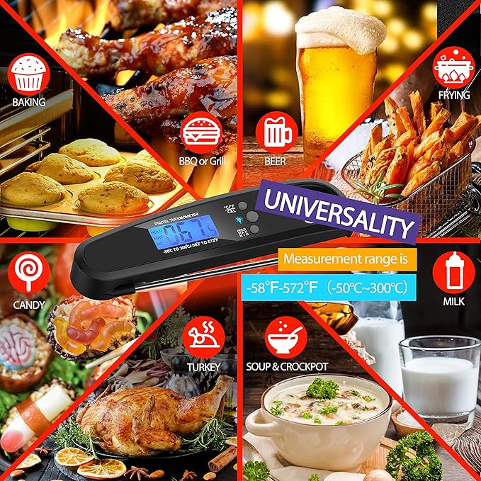 FastTrack Pro Chef Thermometer - Instant Read, Ultra-Precise, Waterproof