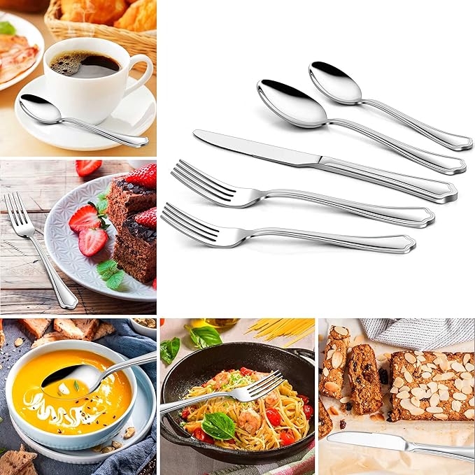 ScallopEdge 10-Piece Stainless Flatware Set