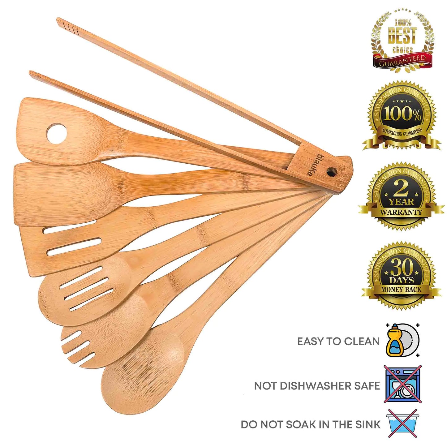 Bamboo 7-Piece Kitchen Utensil Set