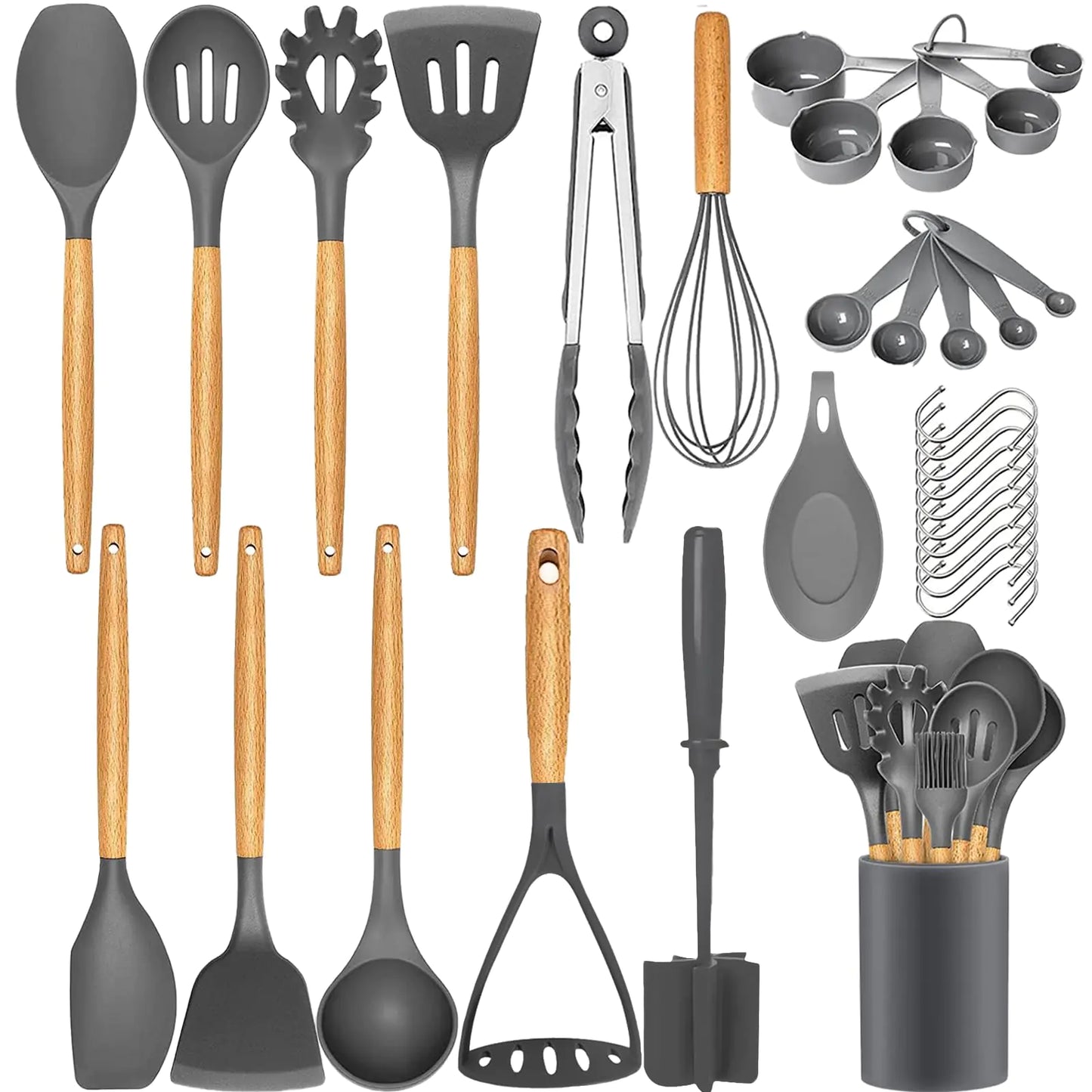 Silicone Chef's Choice 33-Piece Utensil Set