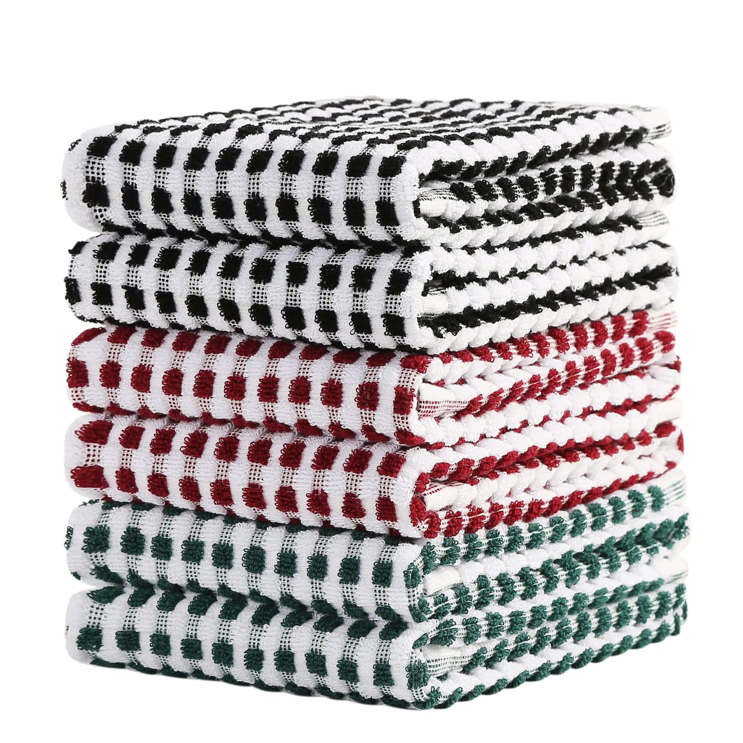 SALAS Multicolor Cotton Dish Towels 6-Pack