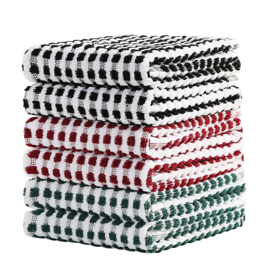SALAS Multicolor Cotton Dish Towels 6-Pack