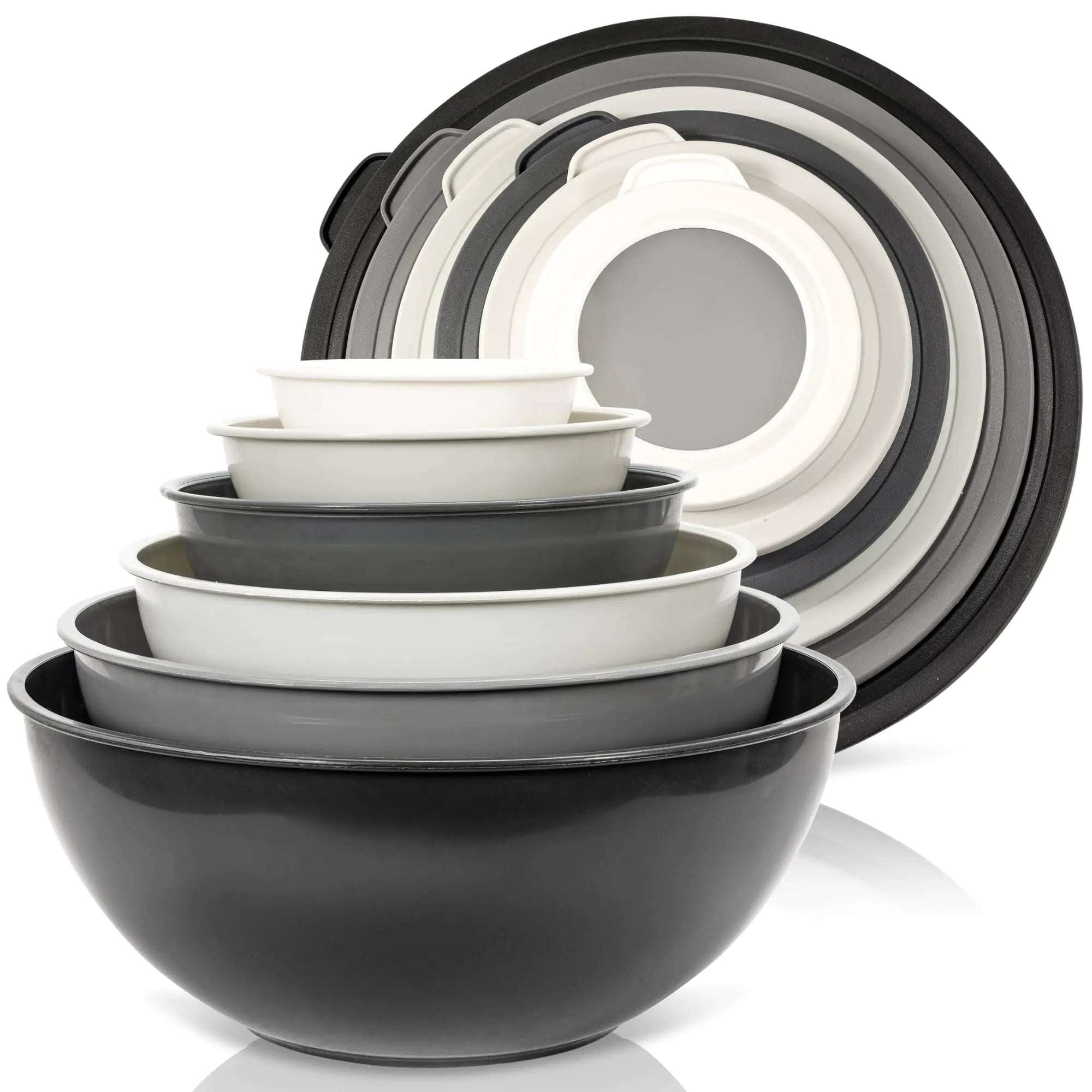 WHYSKO Colorful 12-Pc Prep & Serve Bowl Set