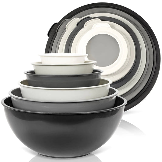 WHYSKO Colorful 12-Pc Prep & Serve Bowl Set