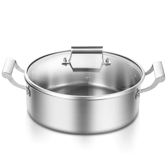 Delarlo 5.5QT Stainless Steel Multi-Cook Pan