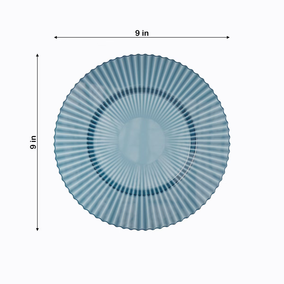 Blue Elegance 40-Piece Disposable Plate Set