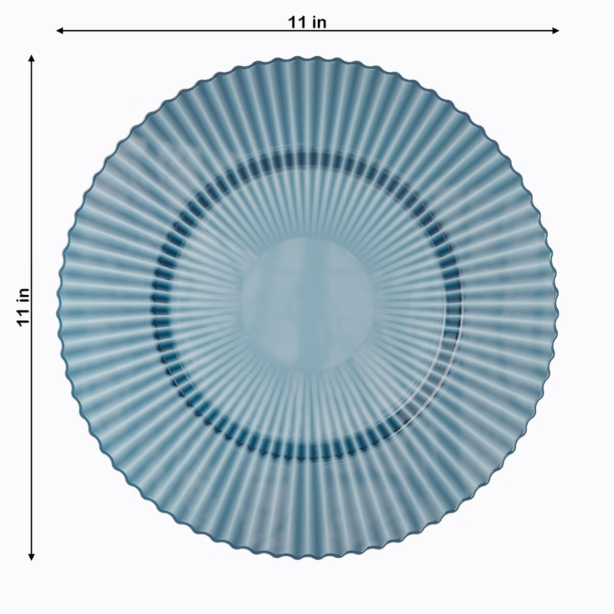 Blue Elegance 40-Piece Disposable Plate Set