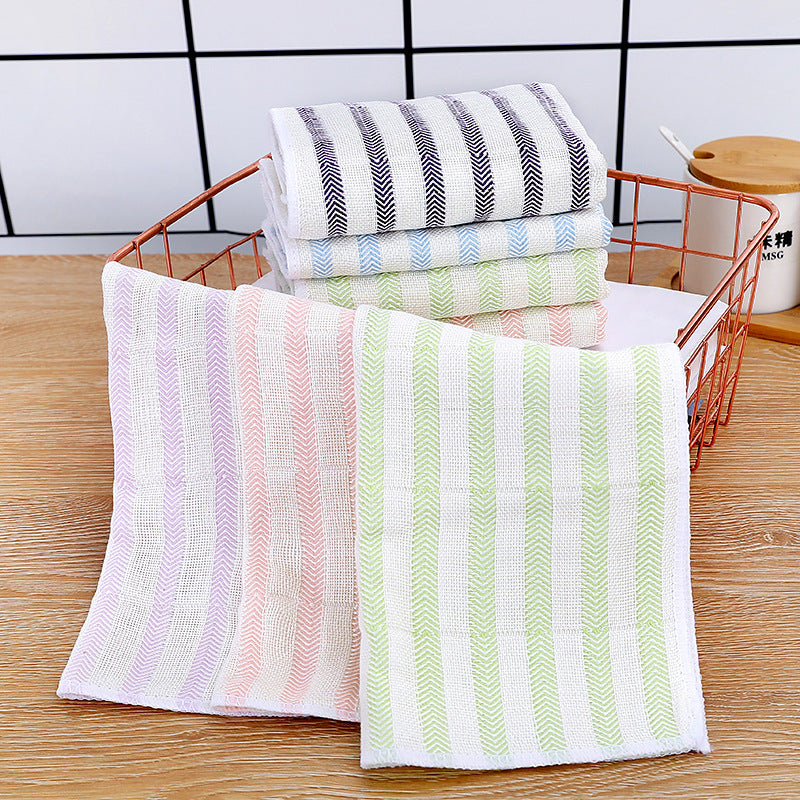 EcoWash Bamboo Dishcloth 10-Pack - Colorful, Reusable & Absorbent