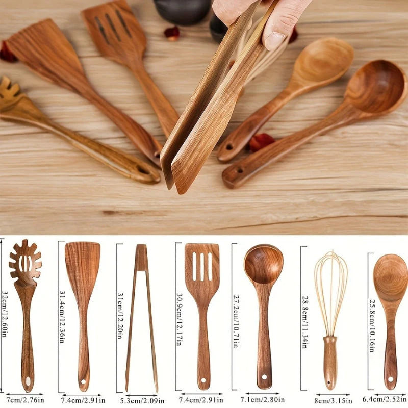 Elegant Wooden Kitchen Set – Timeless Tools