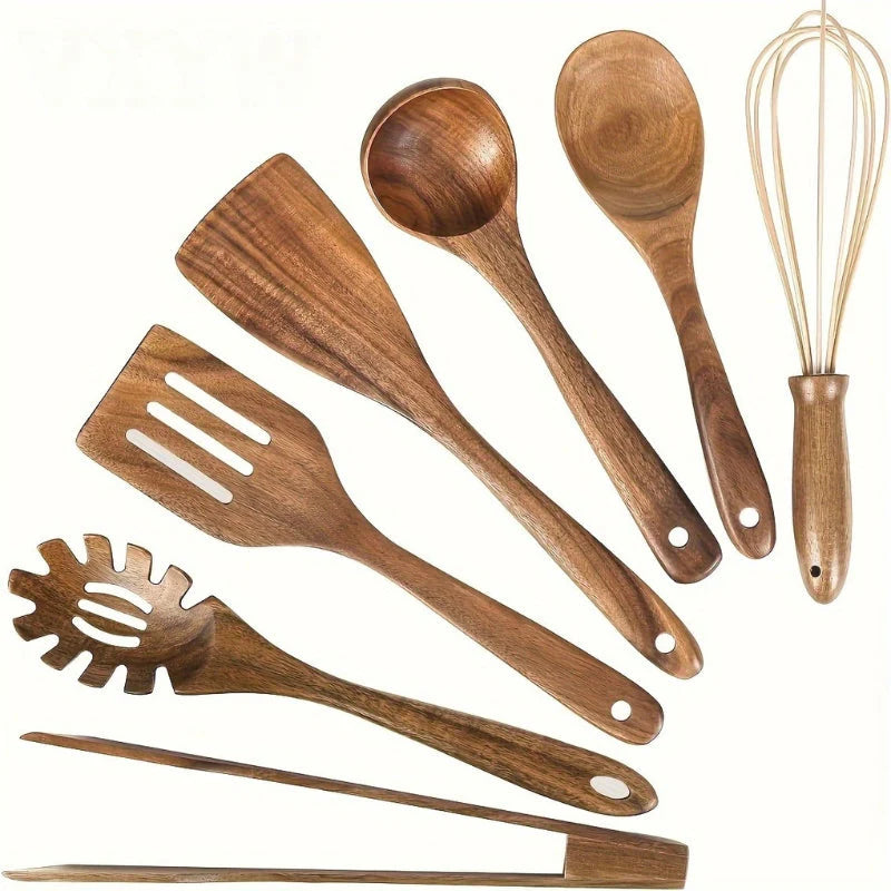 Elegant Wooden Kitchen Set – Timeless Tools