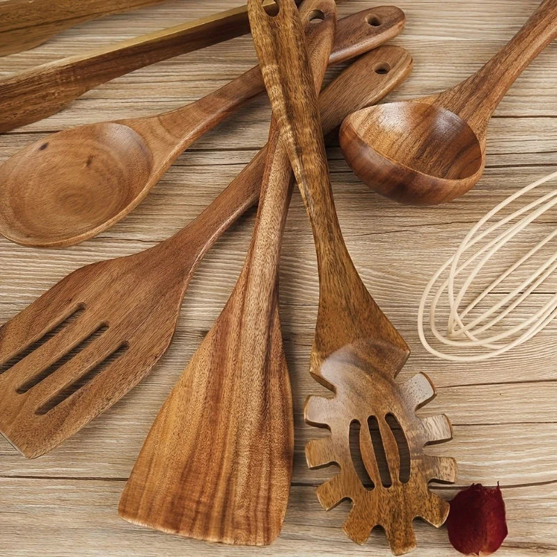 Elegant Wooden Kitchen Set – Timeless Tools