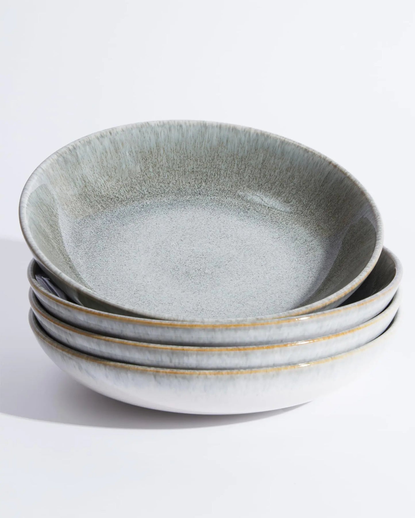 Verdant Essence 32oz Pasta Bowls - Set of 4 Microwave Safe