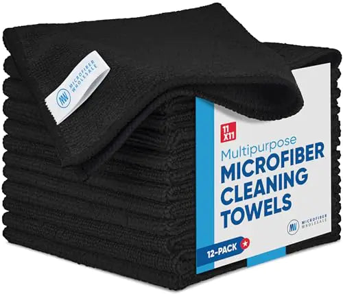 Durable Microfiber Towels - 12 Pack | High-Quality for Home & Cleaning