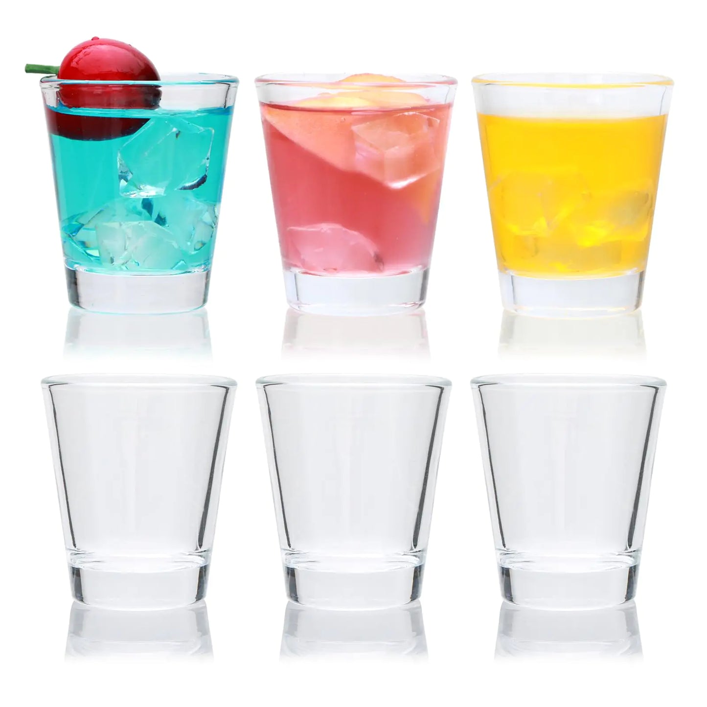 Classic Round Shot Glass Collection - 6 Piece Set