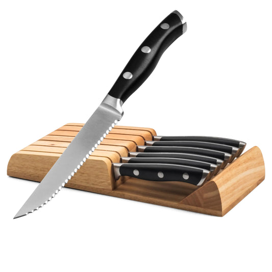 Alata SharpEdge 6-Piece Steak Knife Block Set
