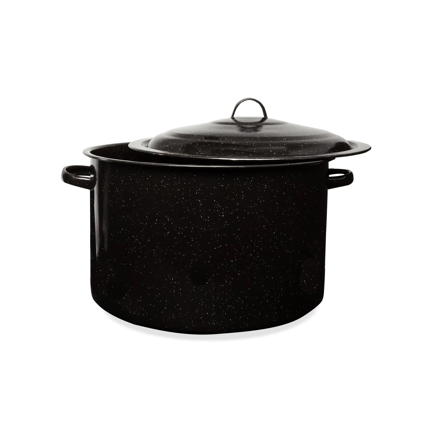 Millvado Granite 21 Qt Speckled Enamel Stockpot with Lid