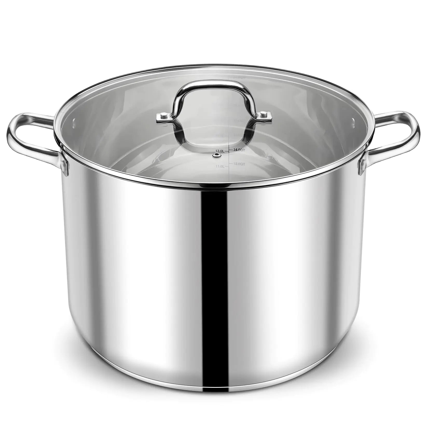 Chef's Choice 24QT Stainless Steel Stockpot with Glass Lid