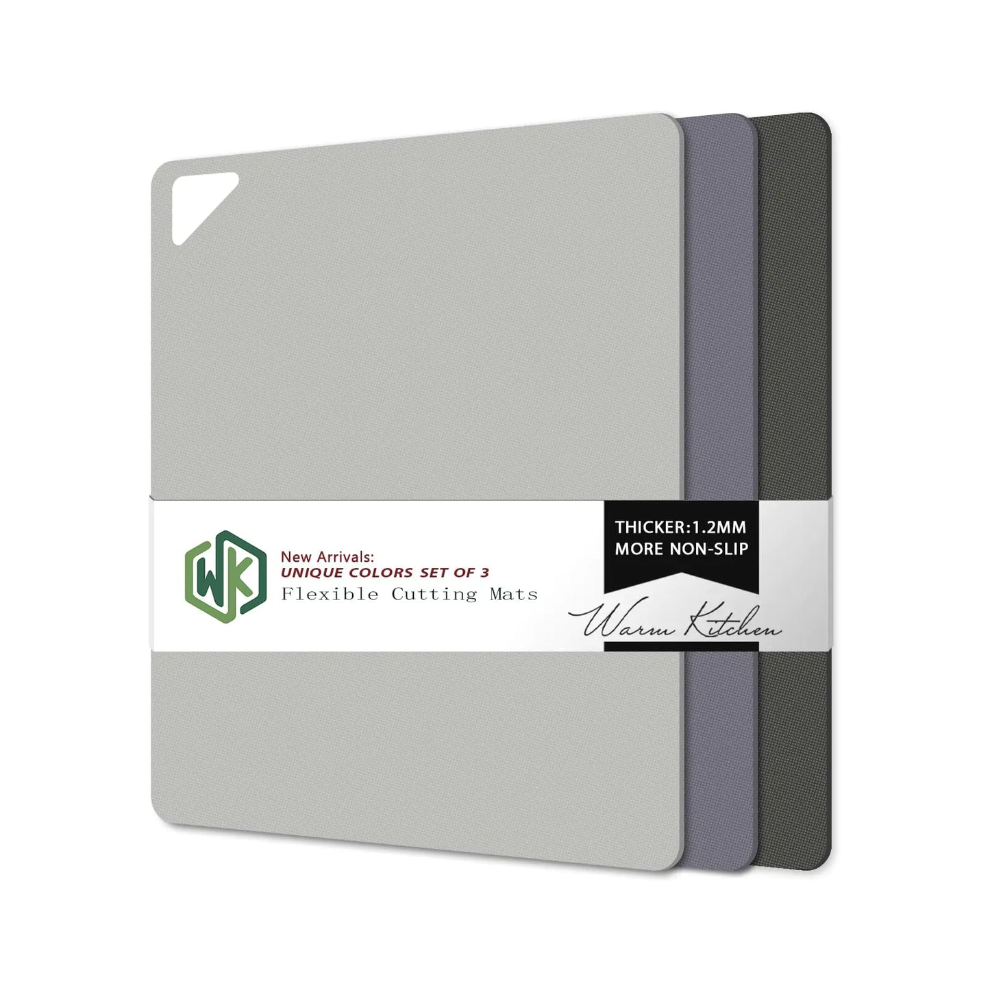 WK 3-Piece Non-Slip Kitchen Cutting Mats