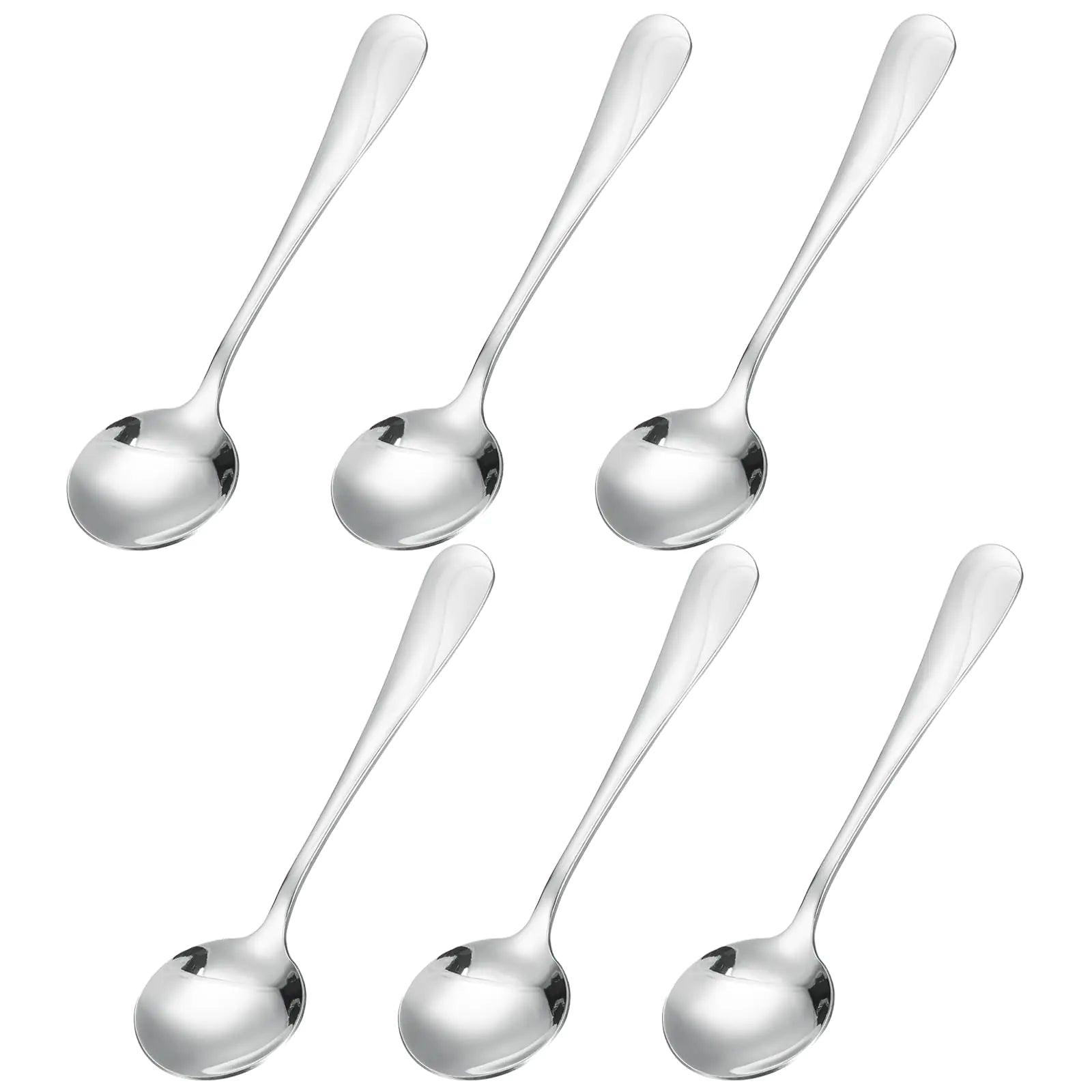 Stainless Elegance 6pc Soup Spoons