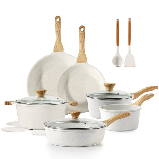 GreenGourmet 16-Piece Ceramic Cookware Set