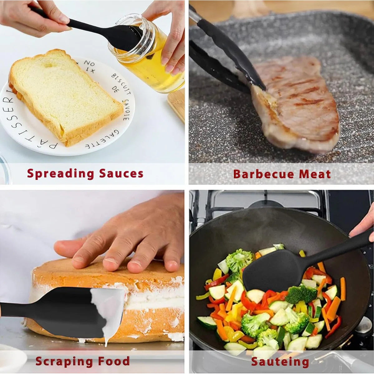 SiliconeChef 4-Piece Heat-Resistant Kitchen Set