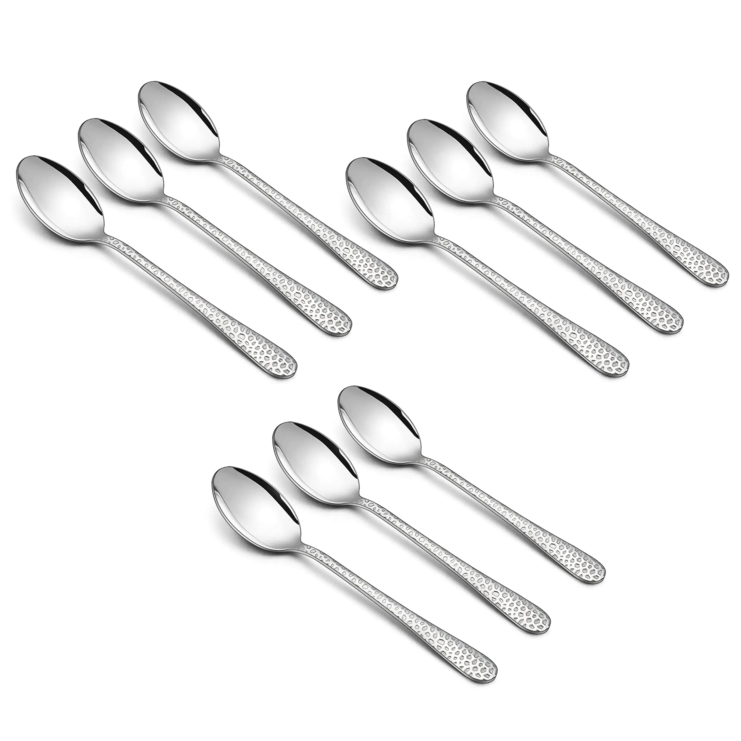 9-Piece Kid-Friendly Stainless Steel Spoon Set by HaWare