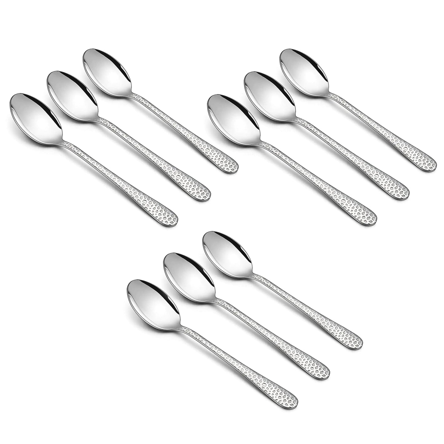 9-Piece Kid-Friendly Stainless Steel Spoon Set by HaWare