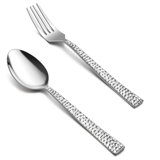 HaWare 24-Piece Stainless Steel Forks & Spoons Set