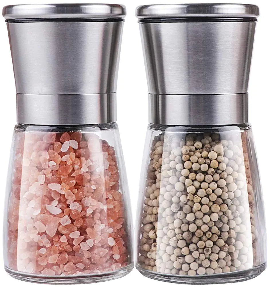 2-Piece Stainless Steel Salt & Pepper Mill Set