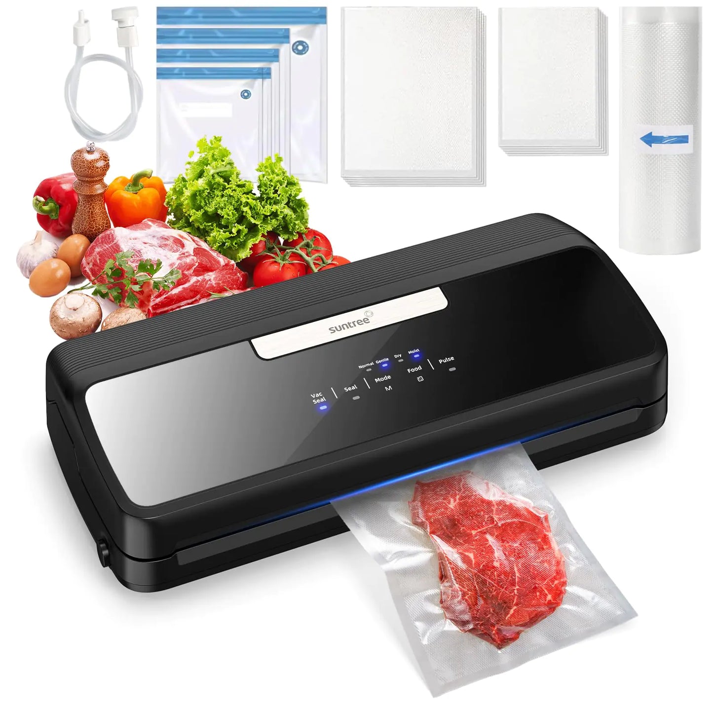 MultiMode 90Kpa 7-in-1 Food Sealer with Touch Glass
