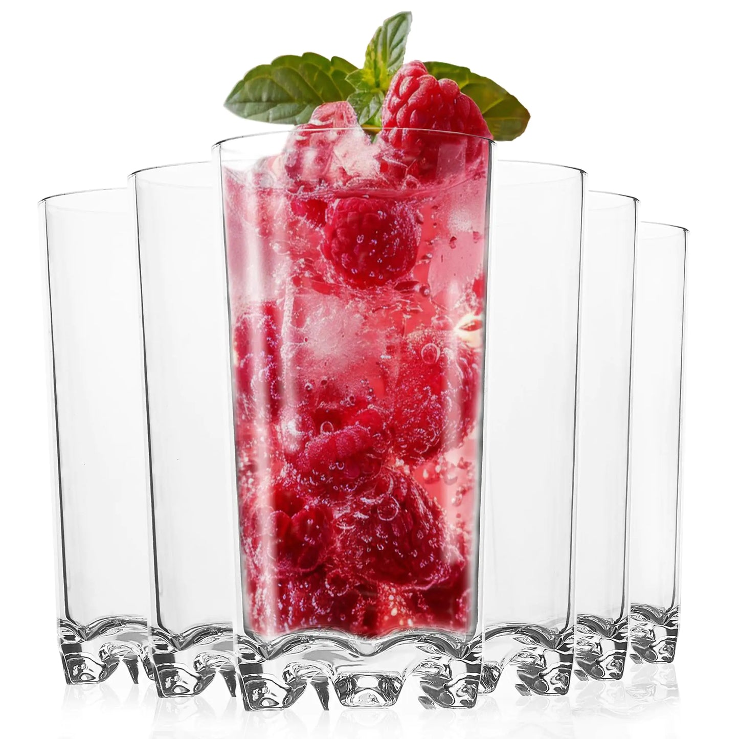 Vivocci Tritan Shatterproof Drinkware Set 12oz - Unbreakable & Dishwasher Safe