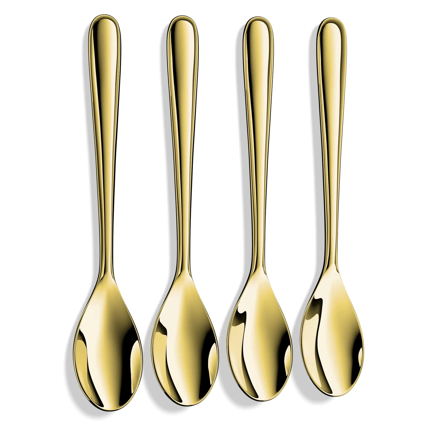 Gold-Plated Stainless Espresso Spoons - Set of 4