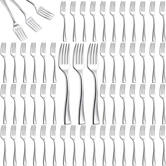 Hushee Silver Mini Plastic Forks 300ct