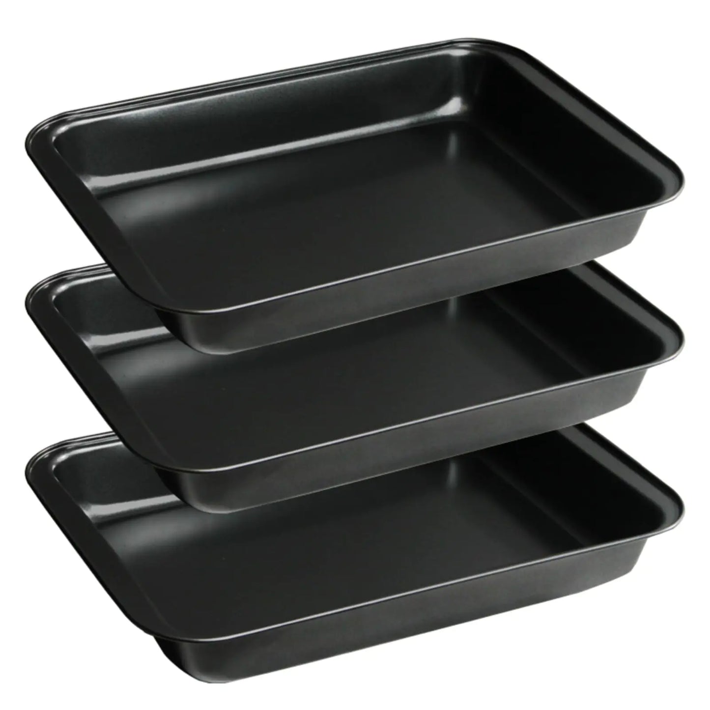 FISDEN 3-Piece Deep Baking Pan Set Non-Stick 9x13