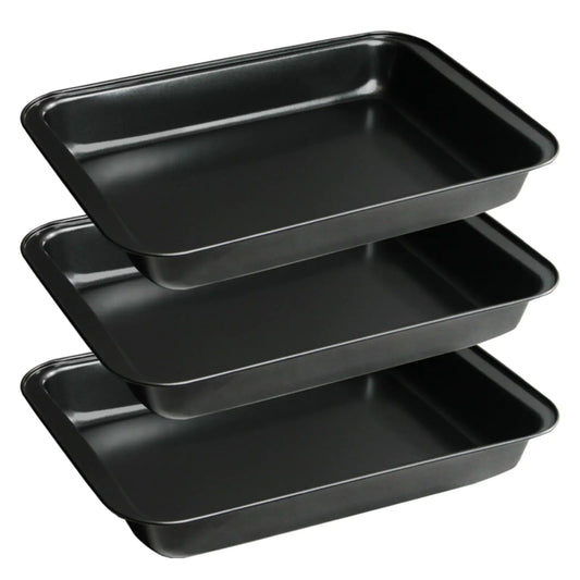 FISDEN 3-Piece Deep Baking Pan Set Non-Stick 9x13