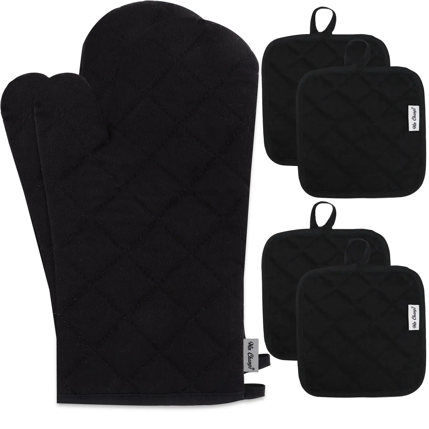 EcoHeat 6-Piece Oven Mitts & Pot Holders Set