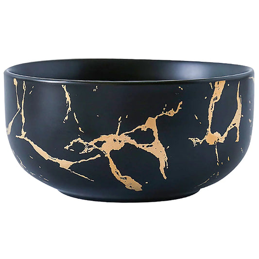 Gilded Marble 17OZ Cereal Bowl - Microwave Safe
