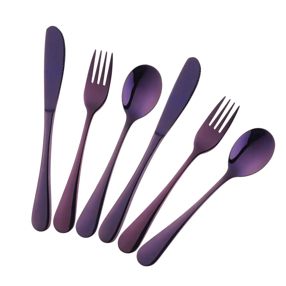 Bisda 6-Piece Stainless Steel Cutlery Set for Students