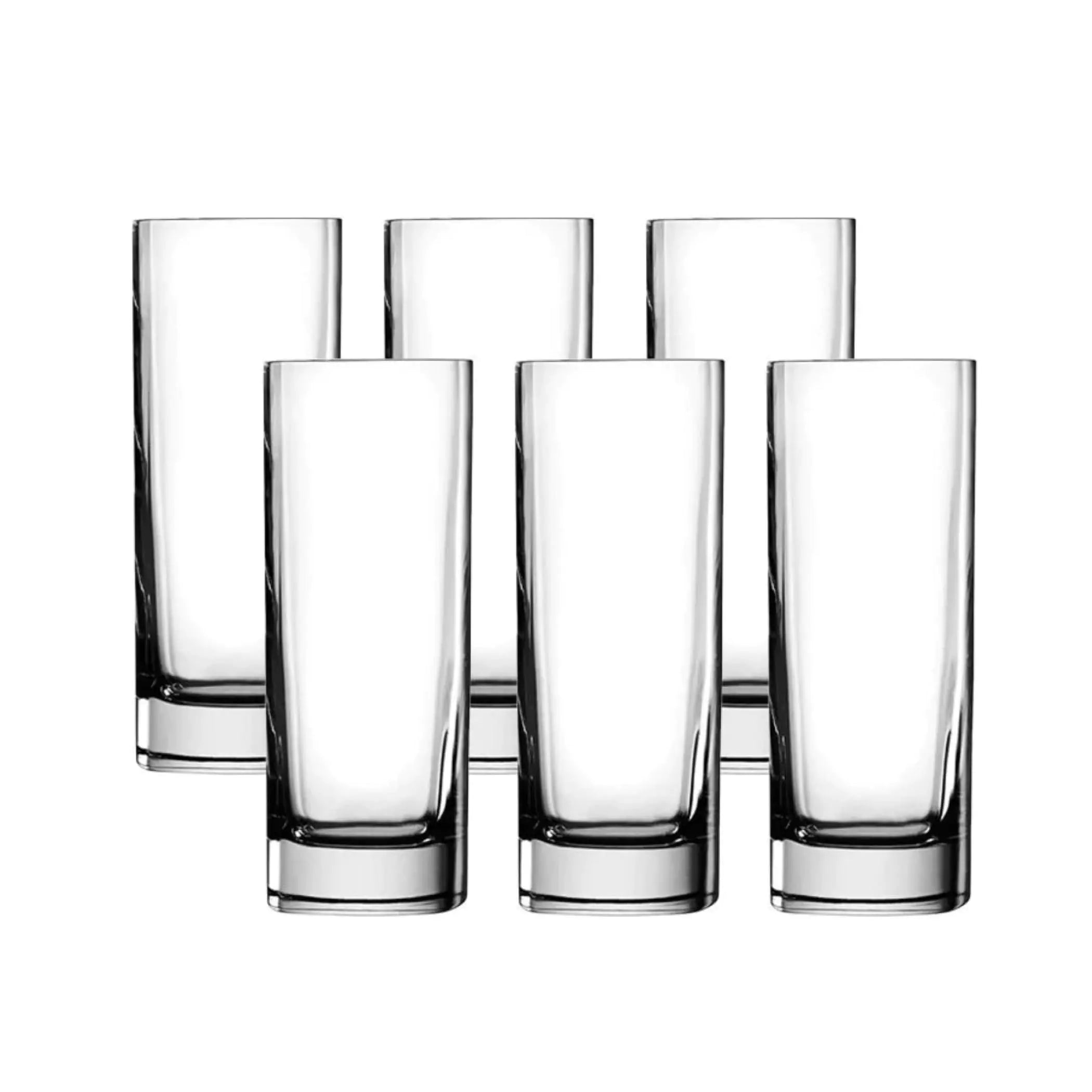 Strauss Elegance Highball Glasses - 16.5 Oz Crystal Set
