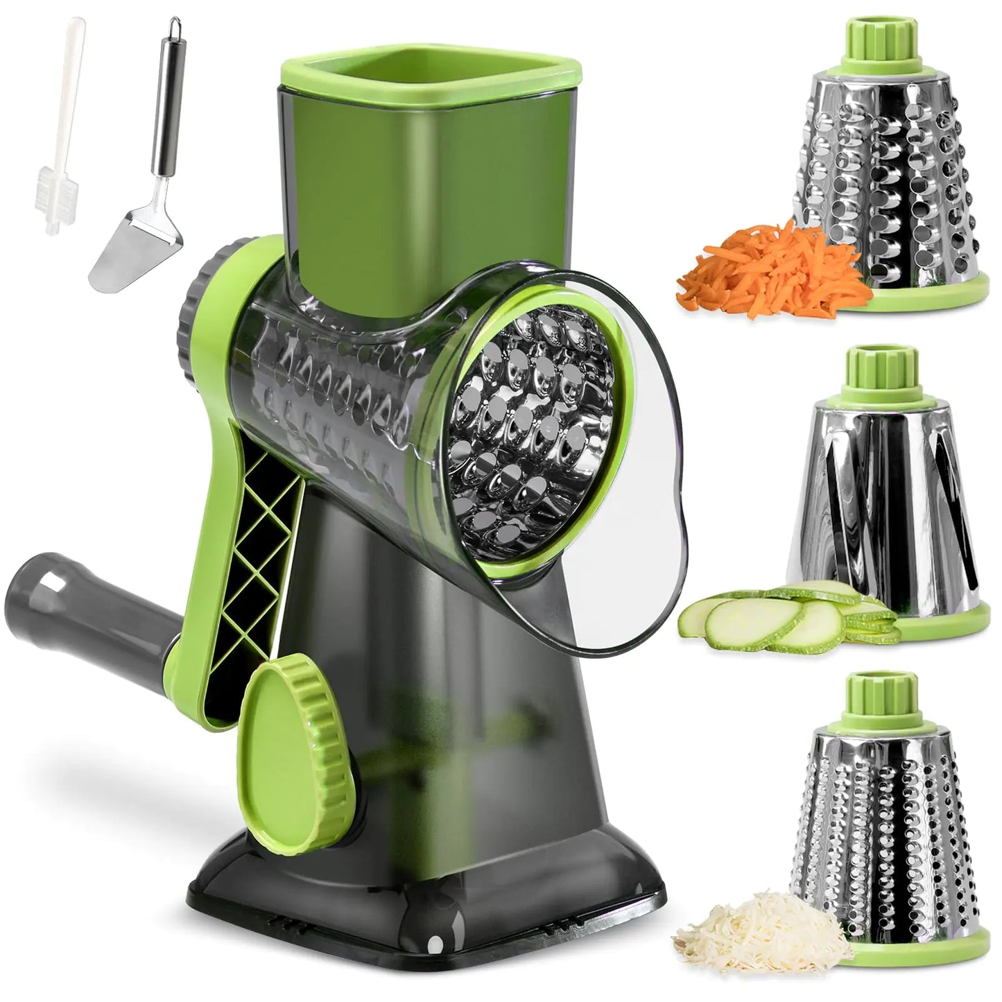 Badelite Rotary Cheese Shredder with 3 Stainless Blades