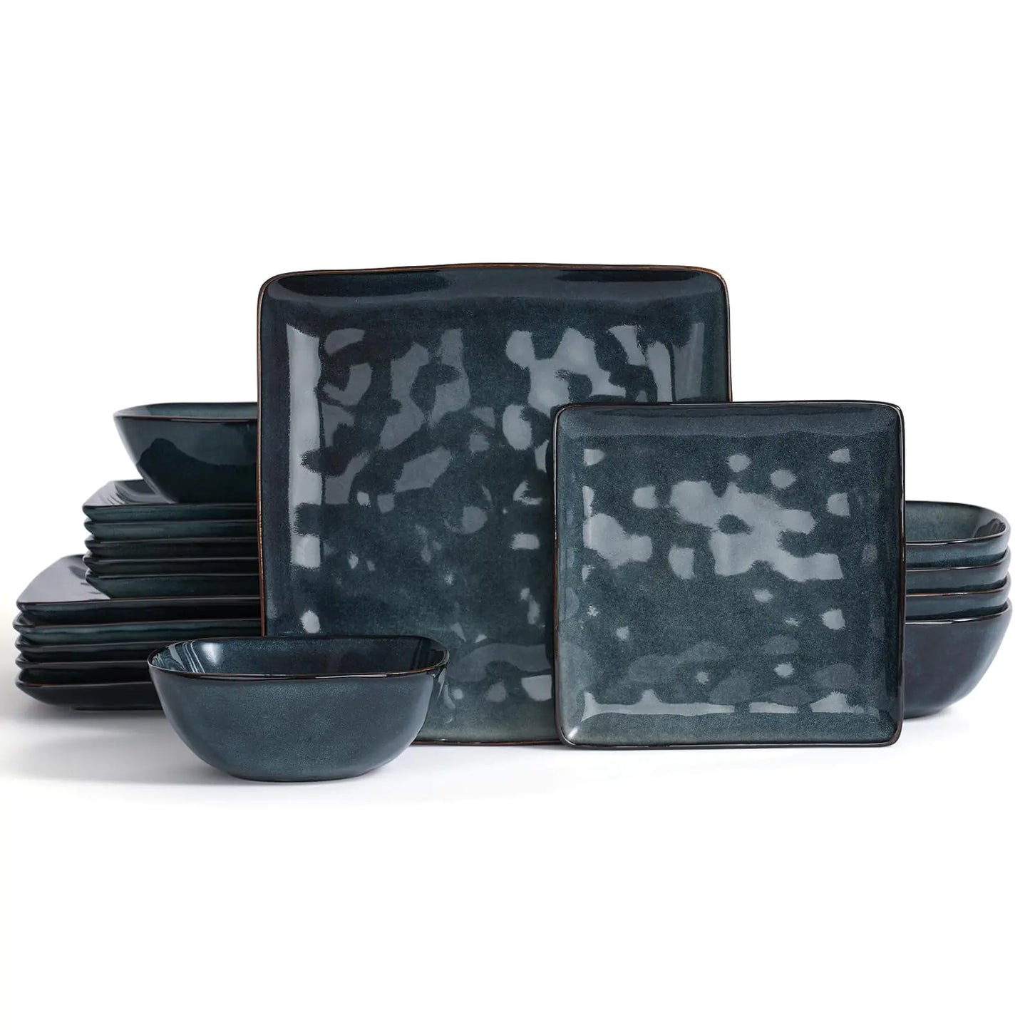 Oceanic Square 18-Piece Dinnerware Set