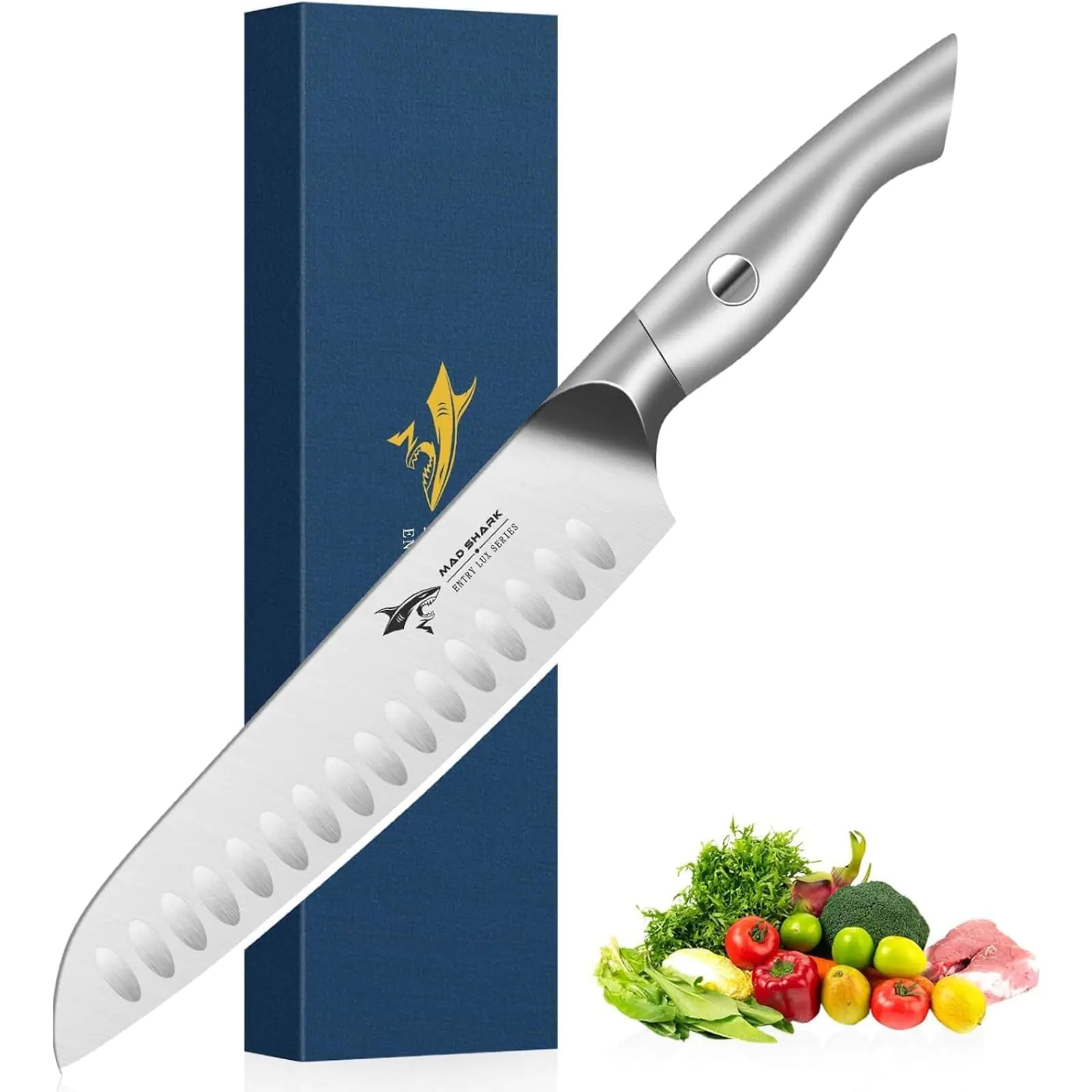 MAD SHARK Superior Santoku 8" Chef Knife