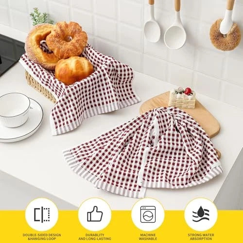 SALAS Multicolor Cotton Dish Towels 6-Pack