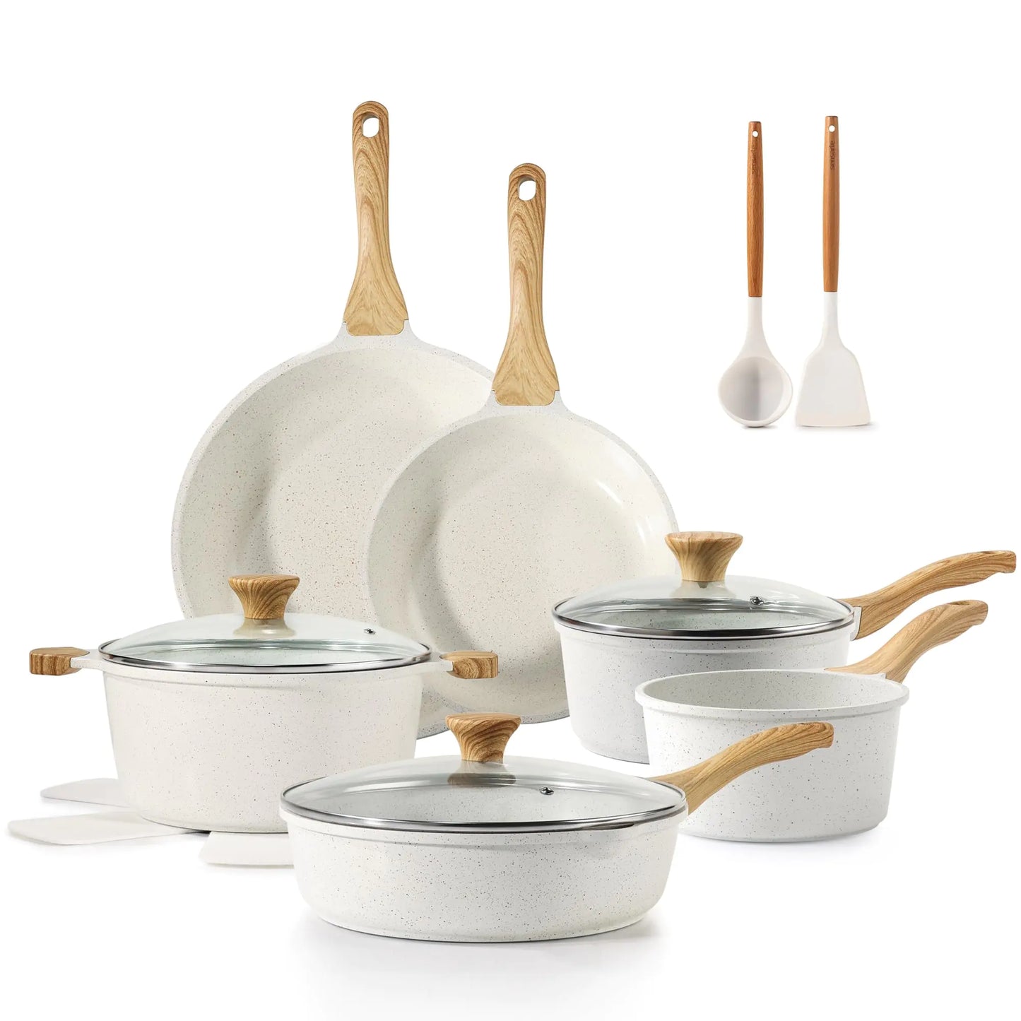 GreenGourmet 16-Piece Ceramic Cookware Set