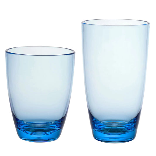 BLUE KLIFA Stackable Acrylic Drinkware Set - BPA-Free